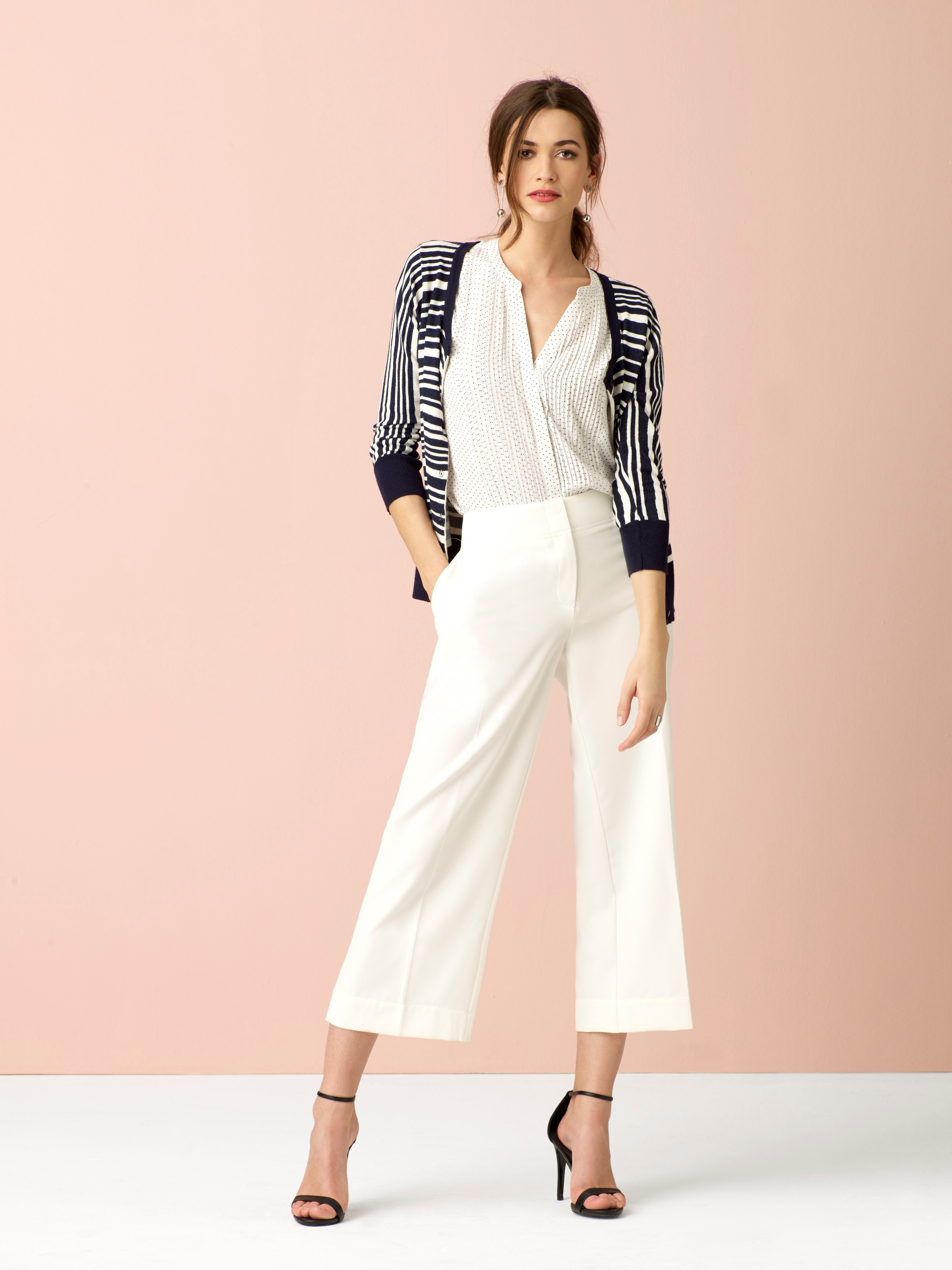 Simply Styled Women's Cardigan - Striped