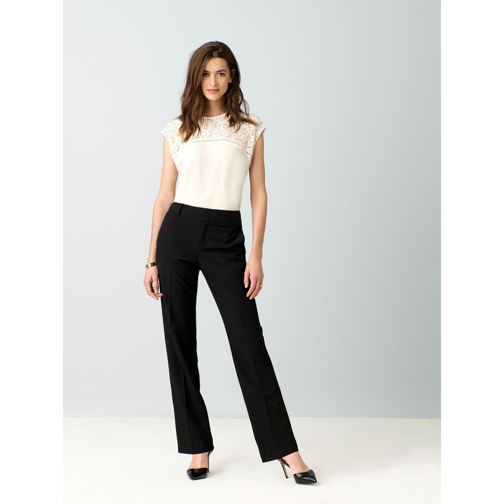Simply Styled Women's Straight Fit Dress Pants