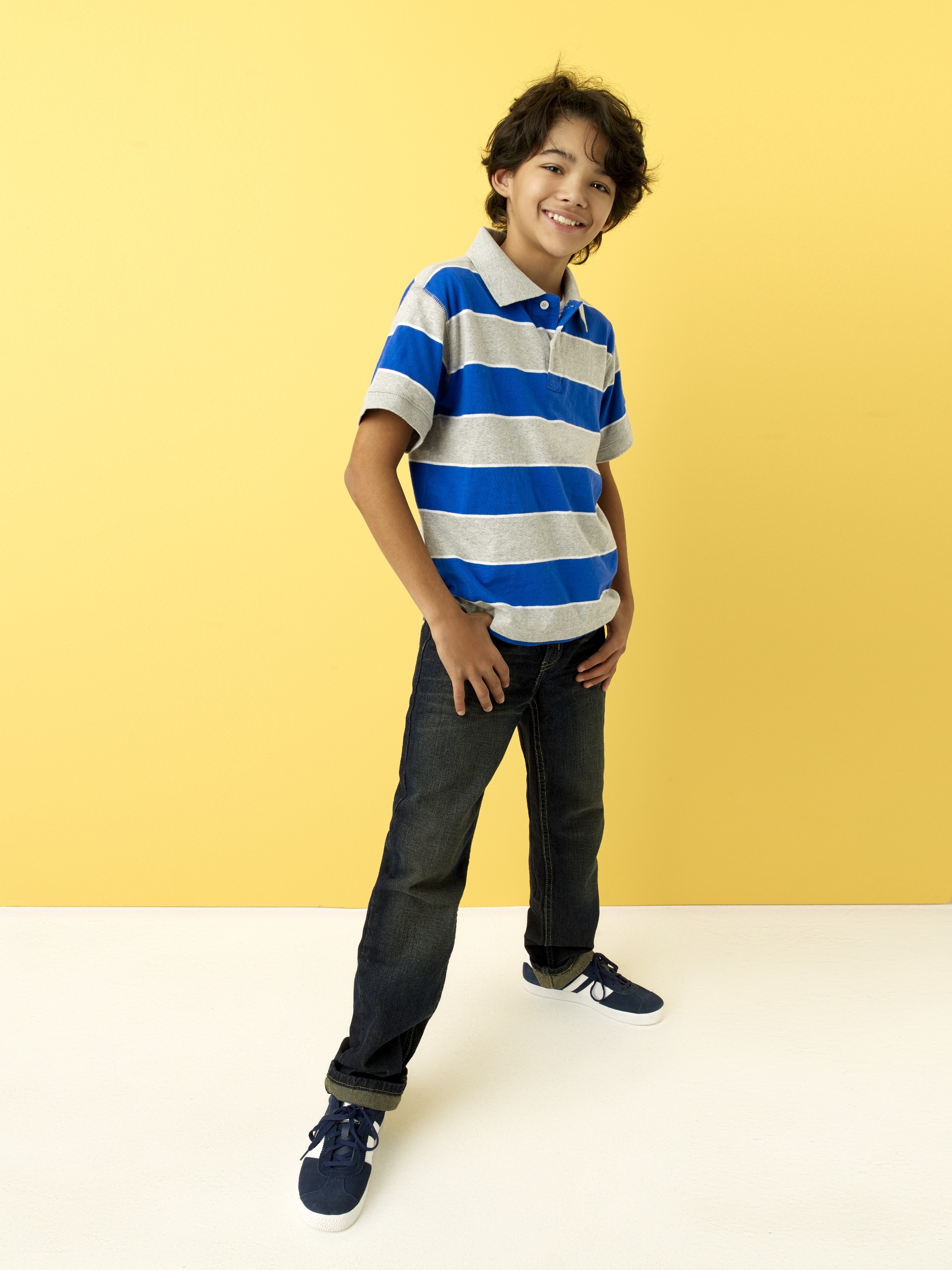 Simply Styled Boys' Polo Shirt - Striped