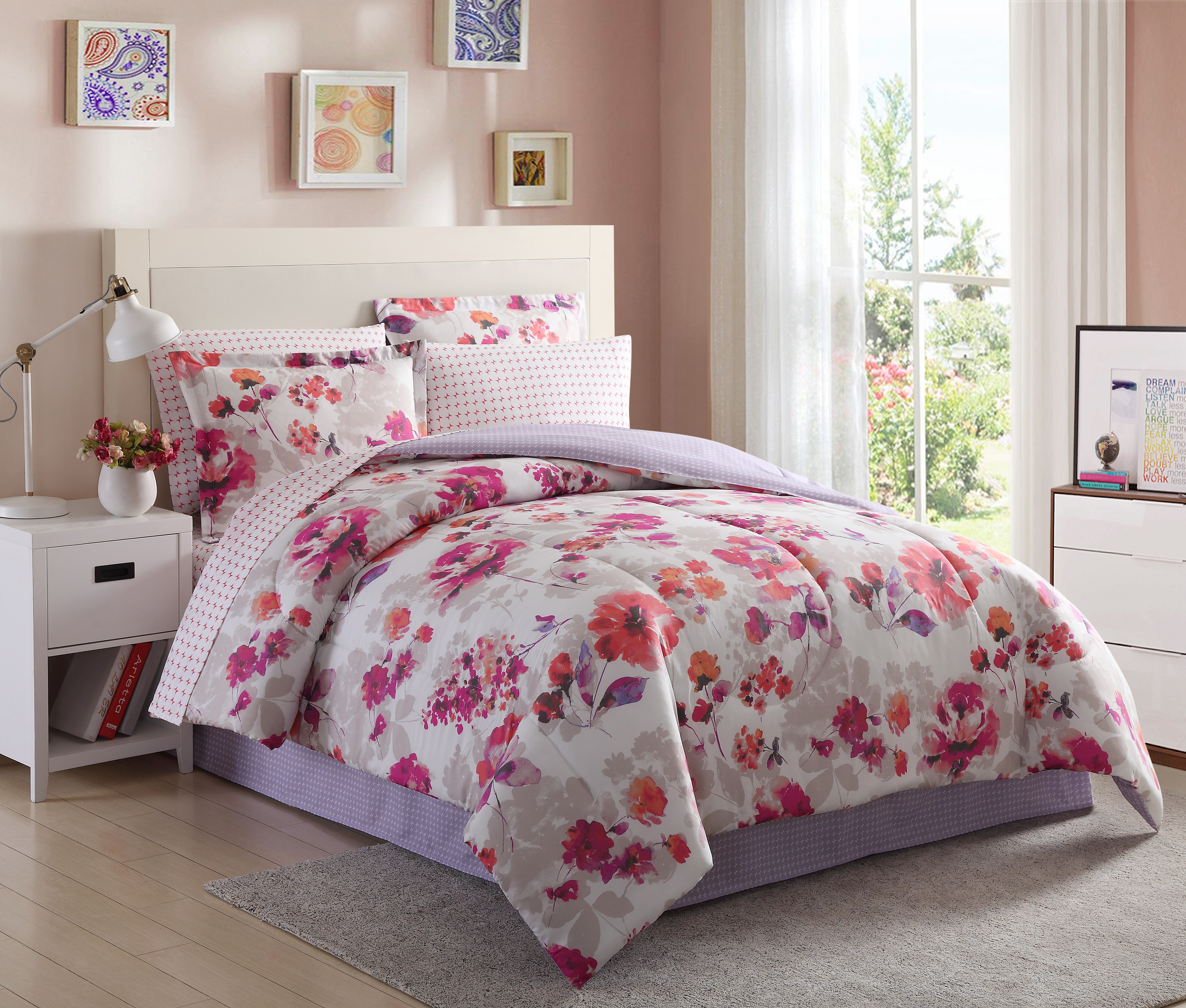 Essential Home Complete Bed Set - Floral