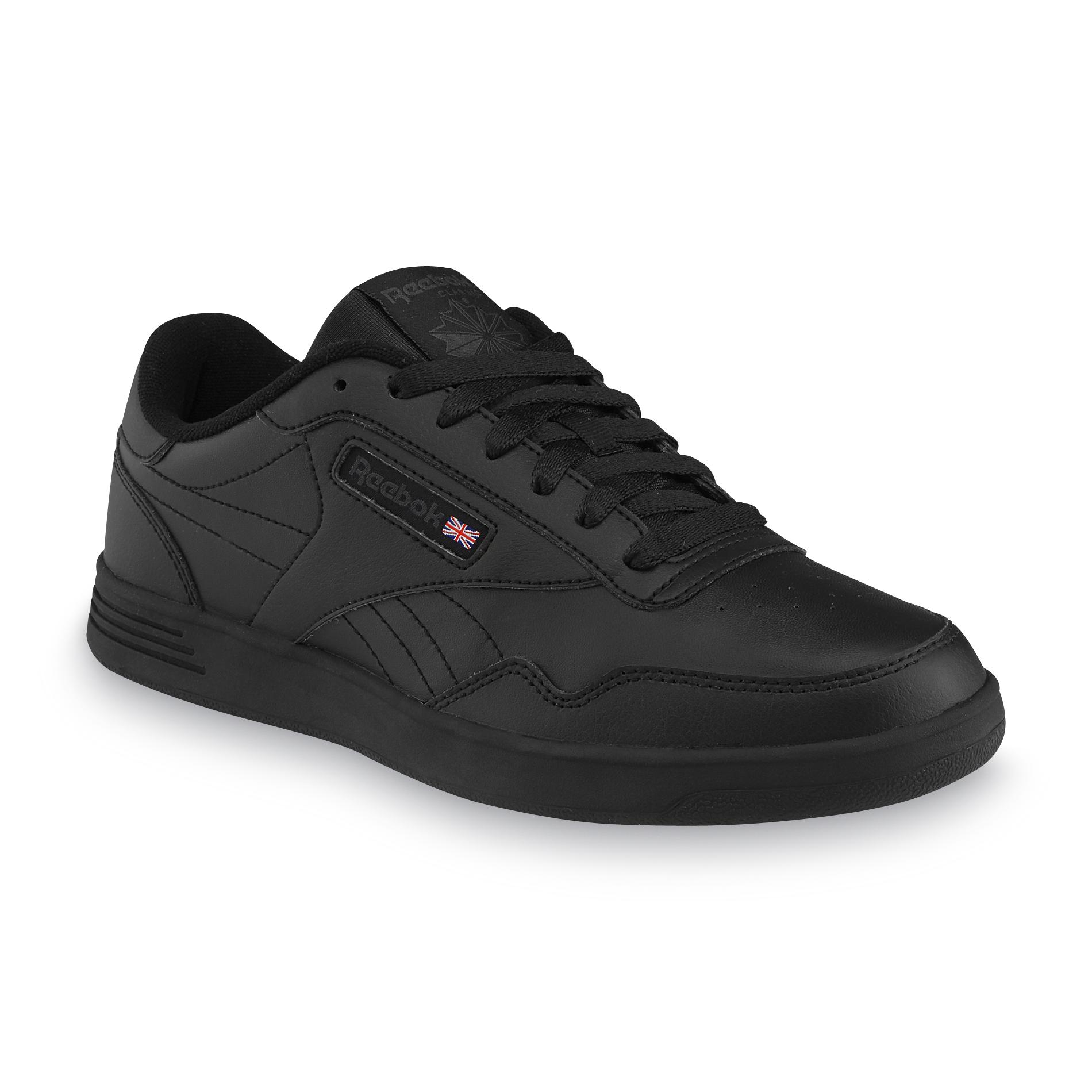 Reebok Men's Club Memt Leather Sneaker - Black Wide Width Available