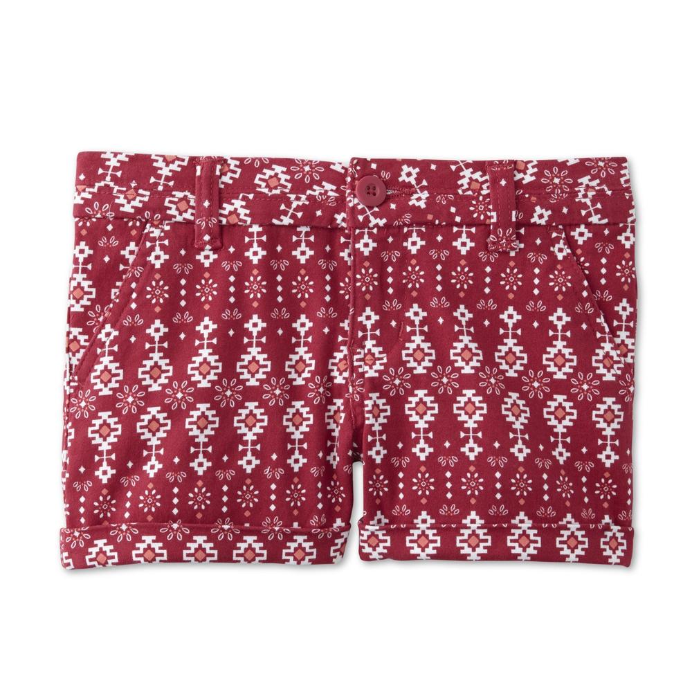 Simply Styled Girls' Twill Shorts - Tribal