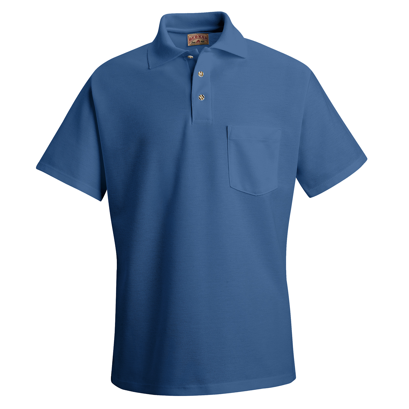 Red Kap Men's Short Sleeve Polo With Front Pocket
