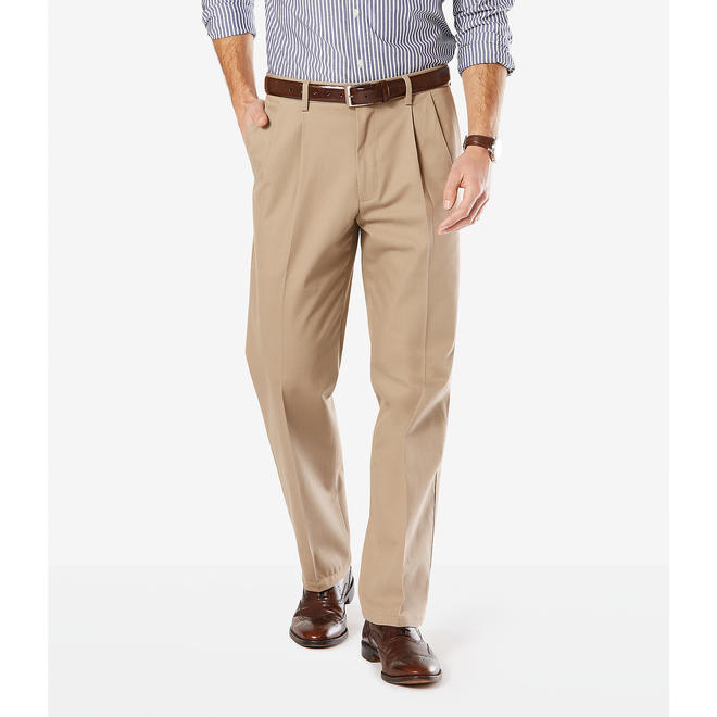 Dockers Men's Big & Tall Signature Khaki Pants Pleated