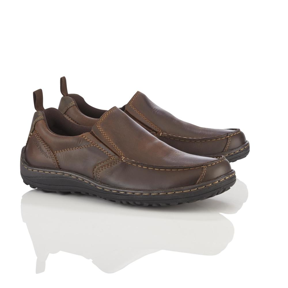 Hush Puppies Men's Belfast Brown Casual Slip-On Shoe - Extra Wide Width Available