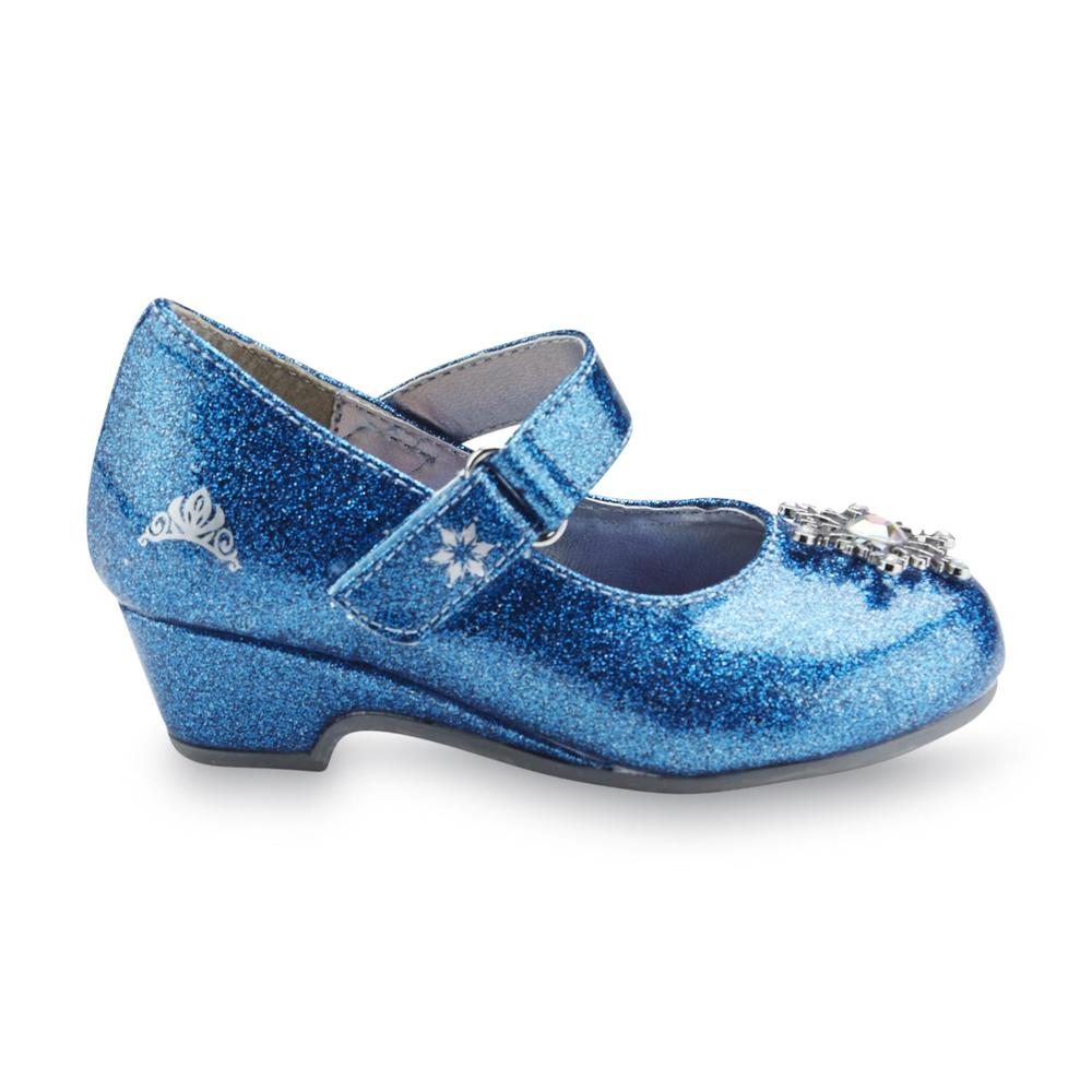 Disney Toddler Girl's Frozen Sparkle Blue Mary Jane Dress Shoe