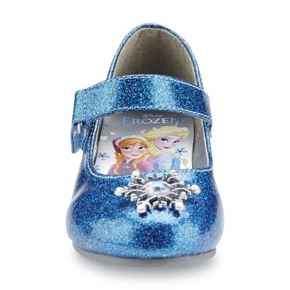 Disney Toddler Girl's Frozen Sparkle Blue Mary Jane Dress Shoe
