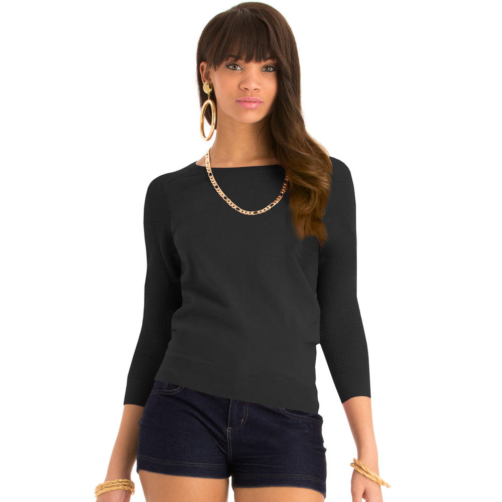 Nicki Minaj Women&#8217;s Open Back Pullover Sweater