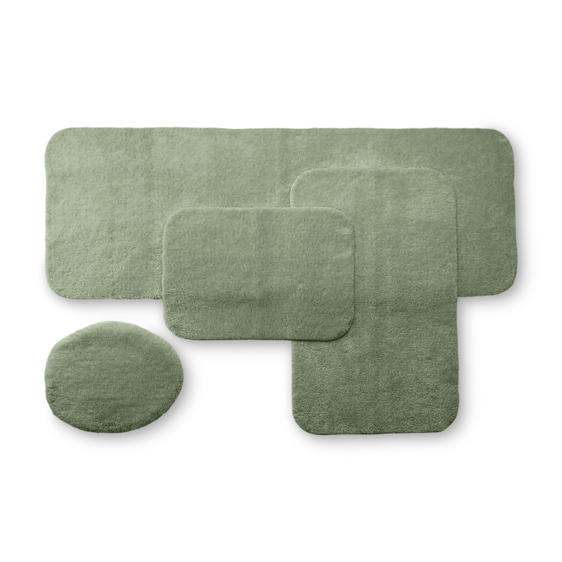 Cannon Ring Spun Bath Rug Coordinates, Green Cannon Ring Spun Bath Rug Coordinates, Green
