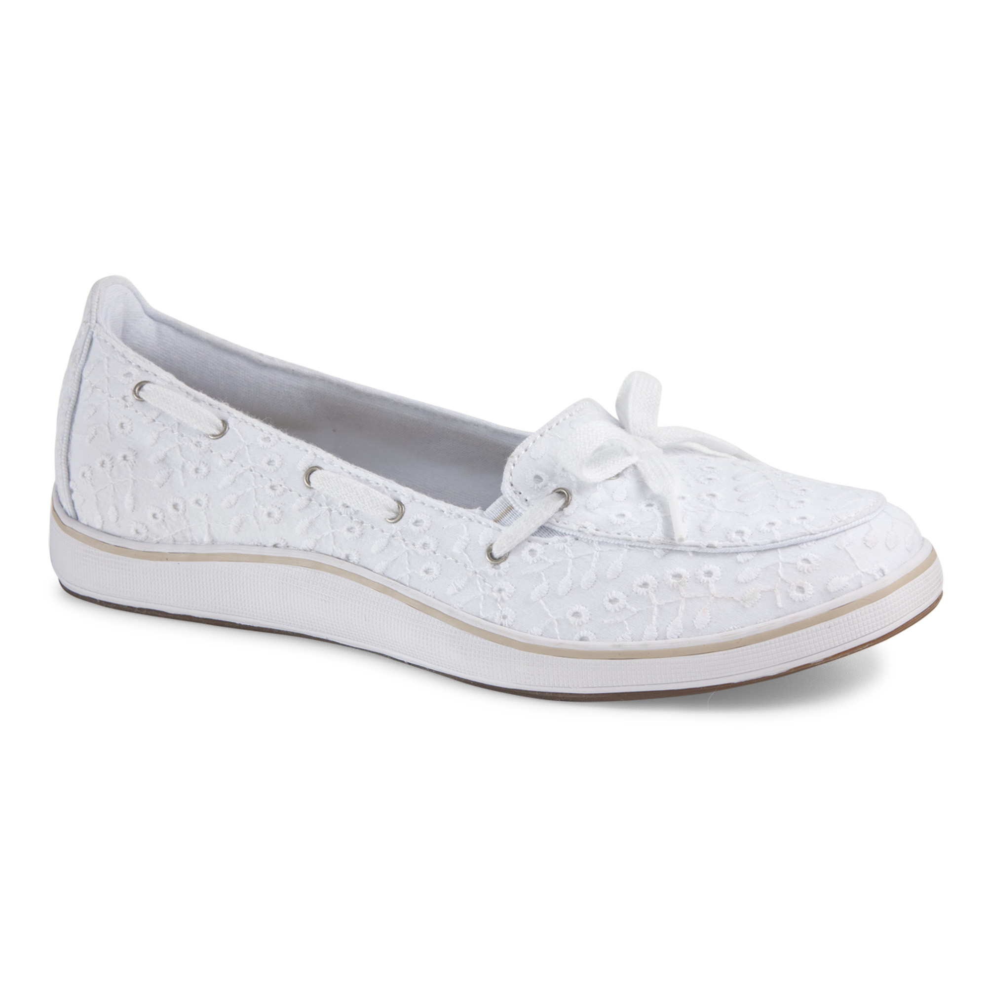Women's Windham White/Lace Boat Shoe Wide Width Available
