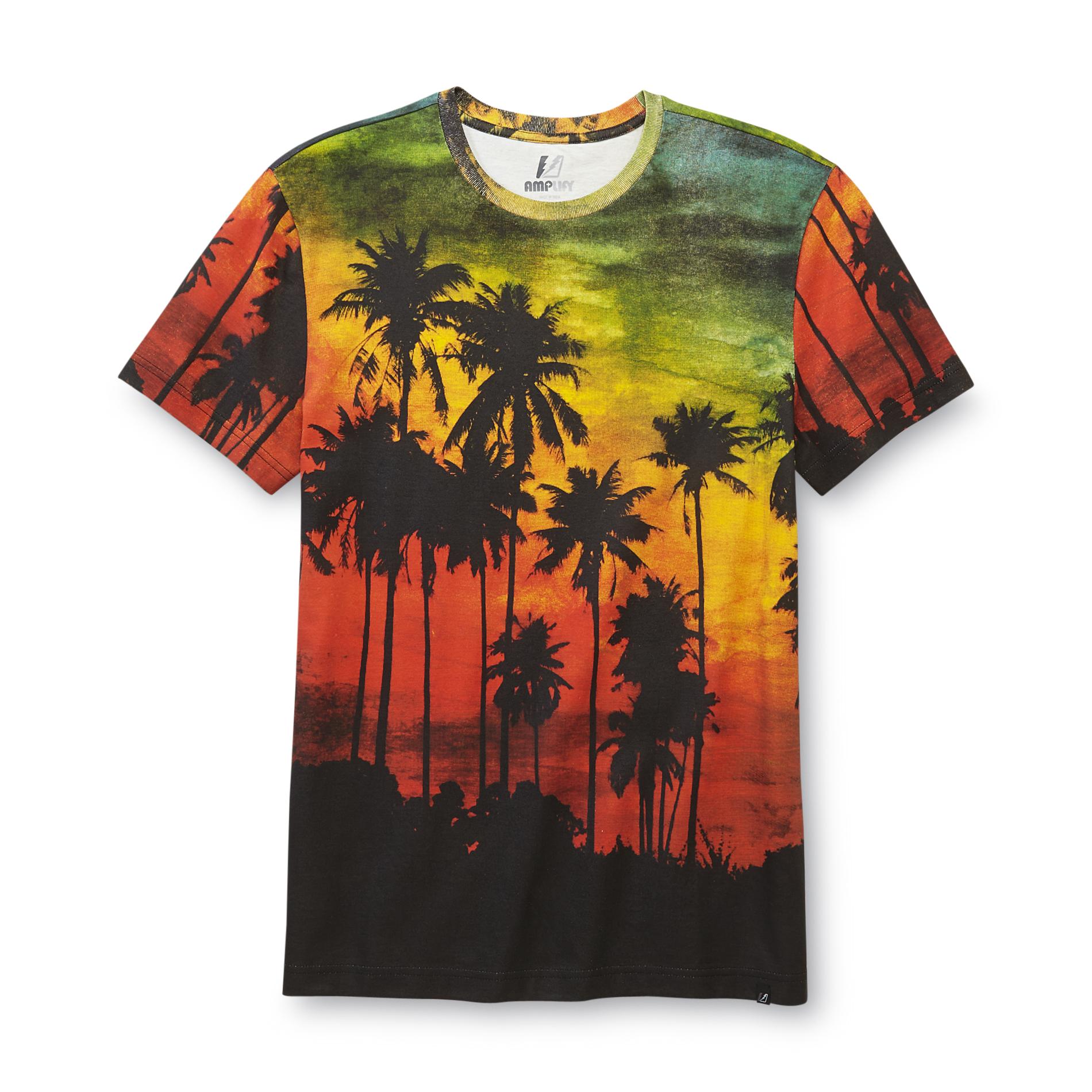 Amplify Young Men's T-Shirt - Palm Trees