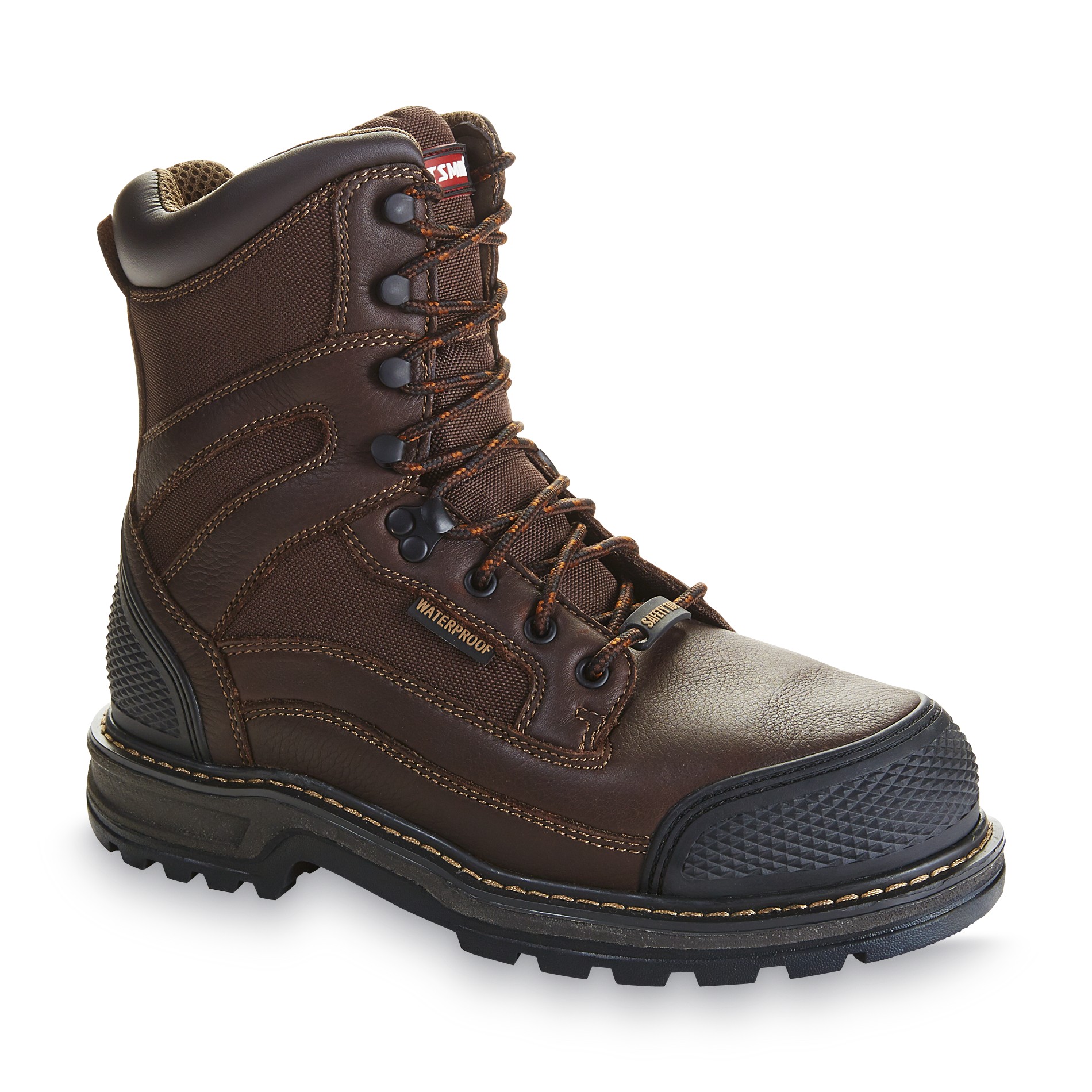 Craftsman Men's Kryptor Brown Leather Steel Toe 8" Work Boot - Wide Width