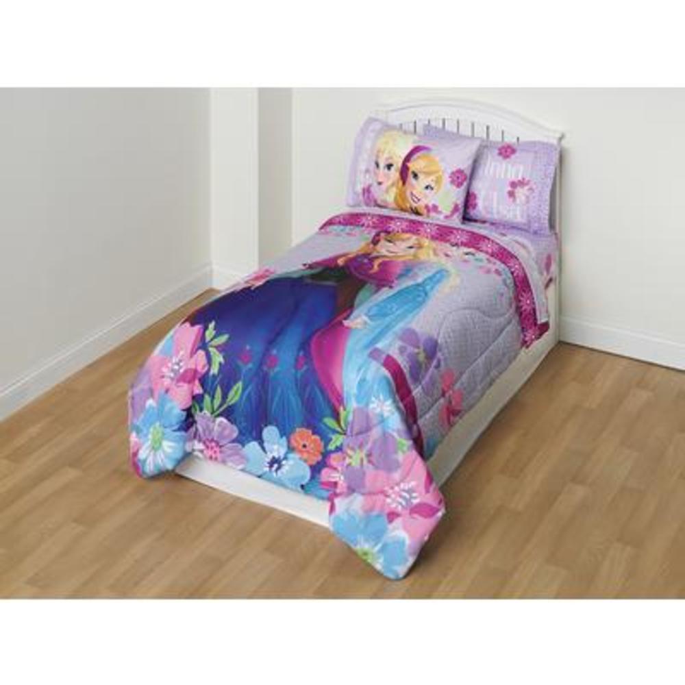 Disney Frozen Reversible Comforter - Floral