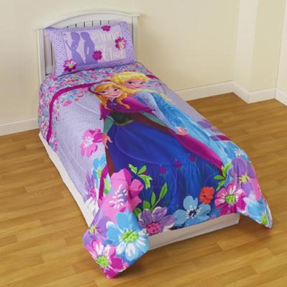 Disney Frozen Reversible Comforter - Floral