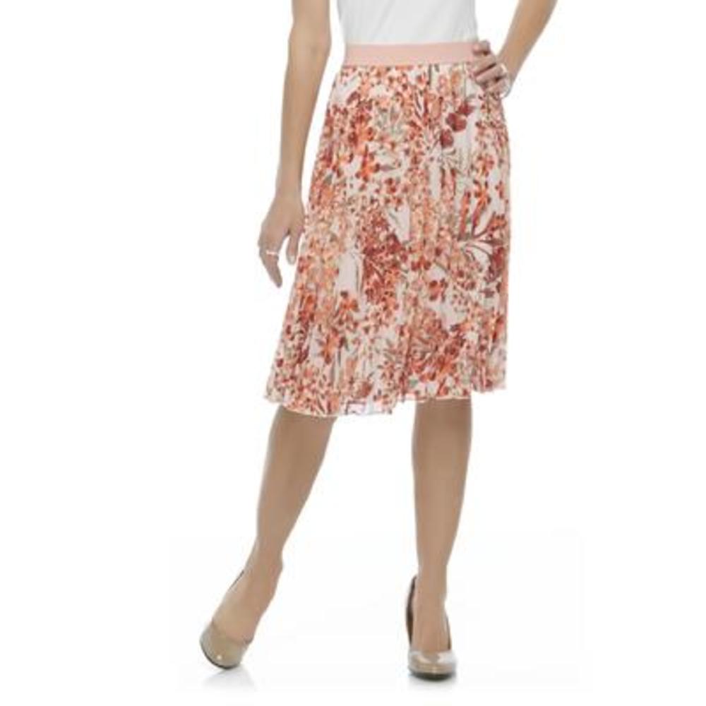 Jaclyn Smith Women's Layered Skirt - Floral
