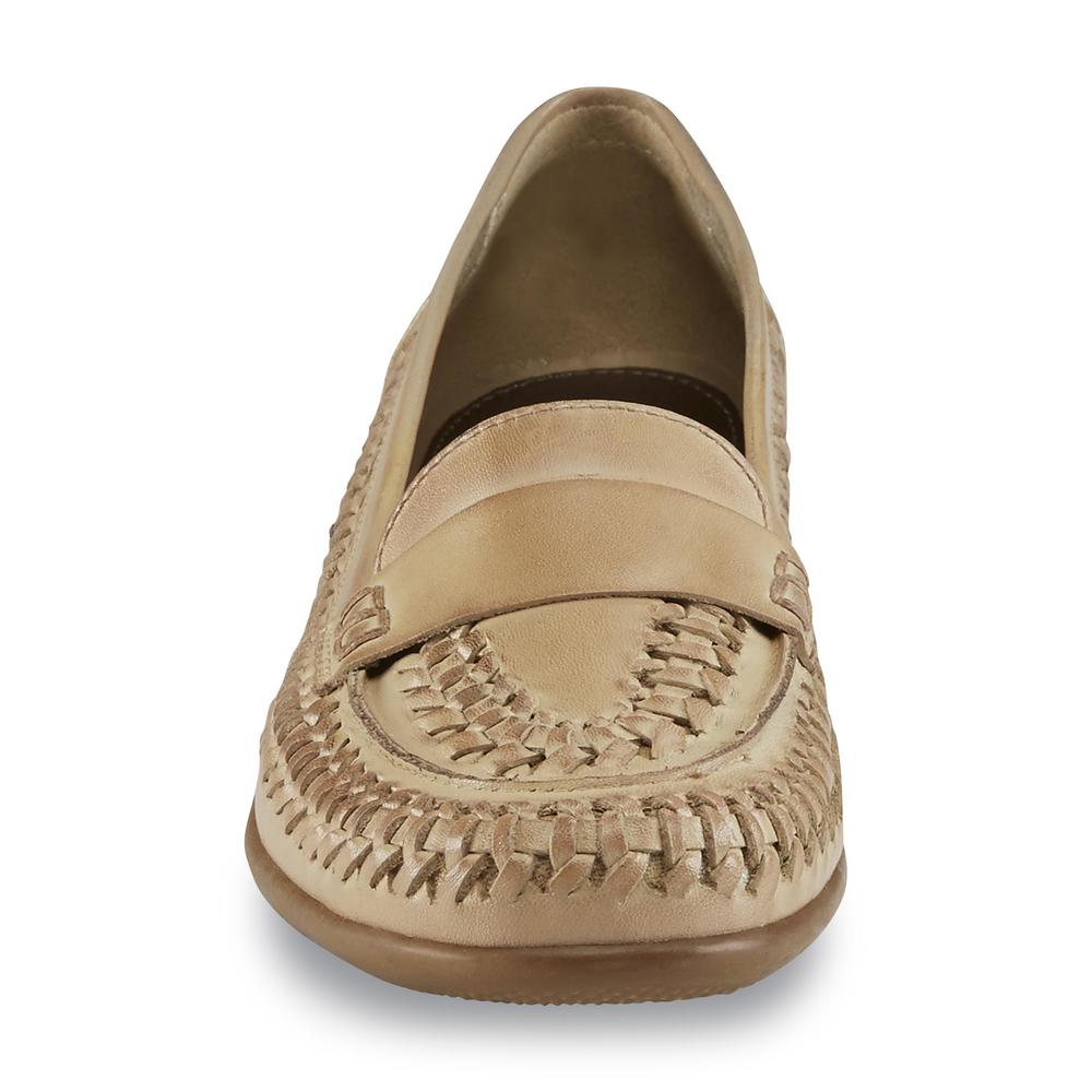 I Love Comfort Women's Leather Mabel Taupe Loafer
