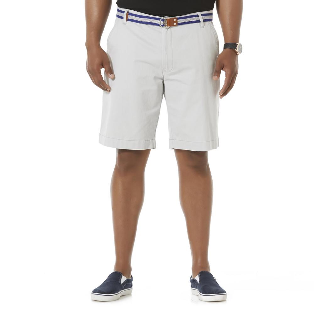 U.S. Polo Assn. Men's Flat-Front Twill Shorts & Belt