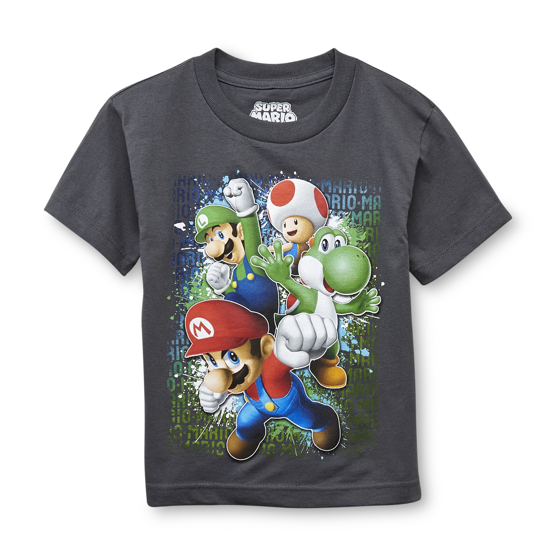 Nintendo Super Mario Bros. Boy's Graphic T-Shirt - Mario & Luigi