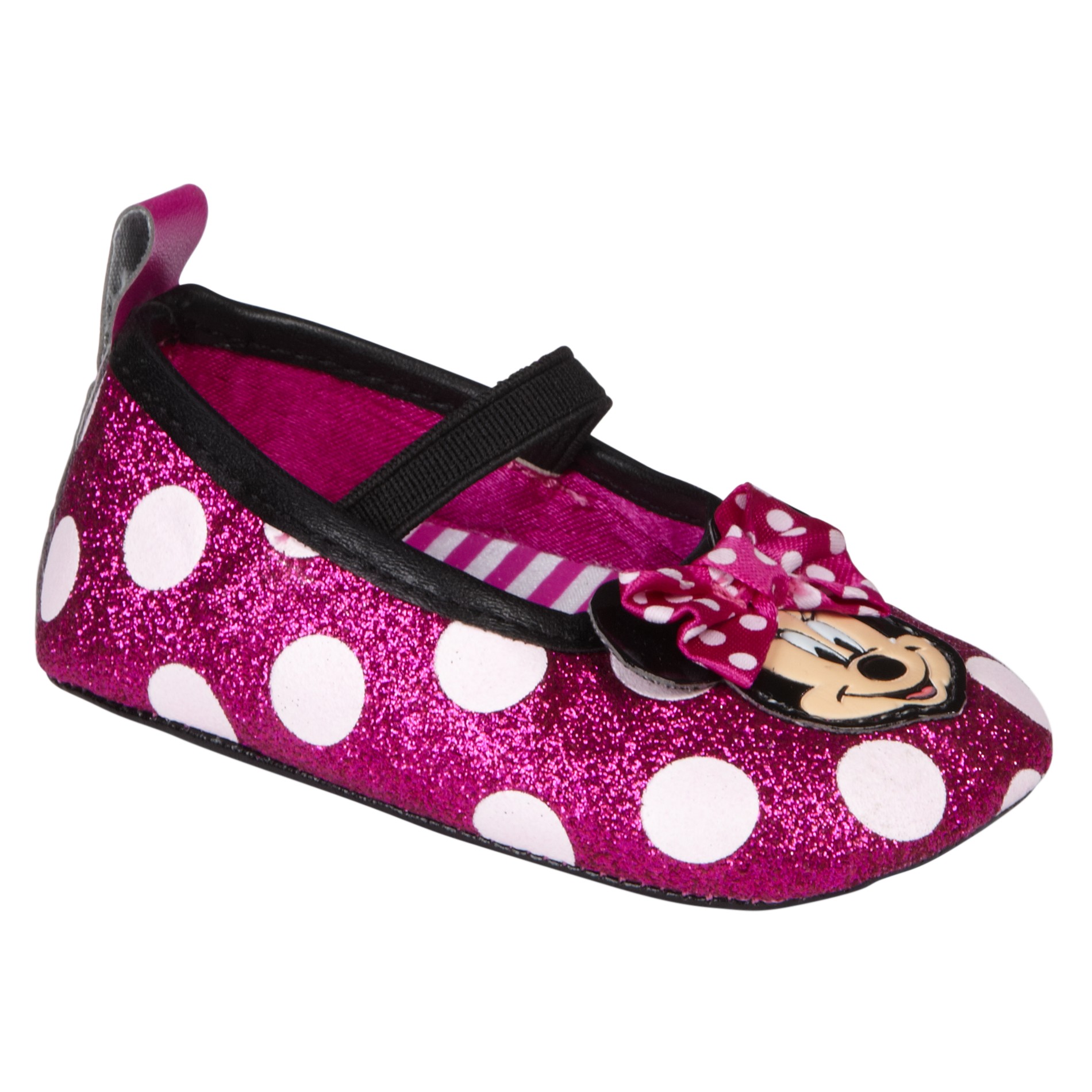 Disney Baby Girl's Casual Minnie Pink Ballet Flat