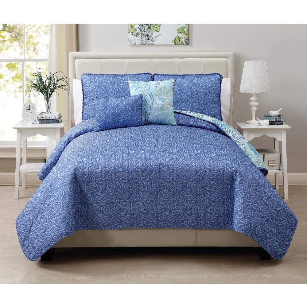 VCNY Home Harmony 5pc. Reversible Quilt Set
