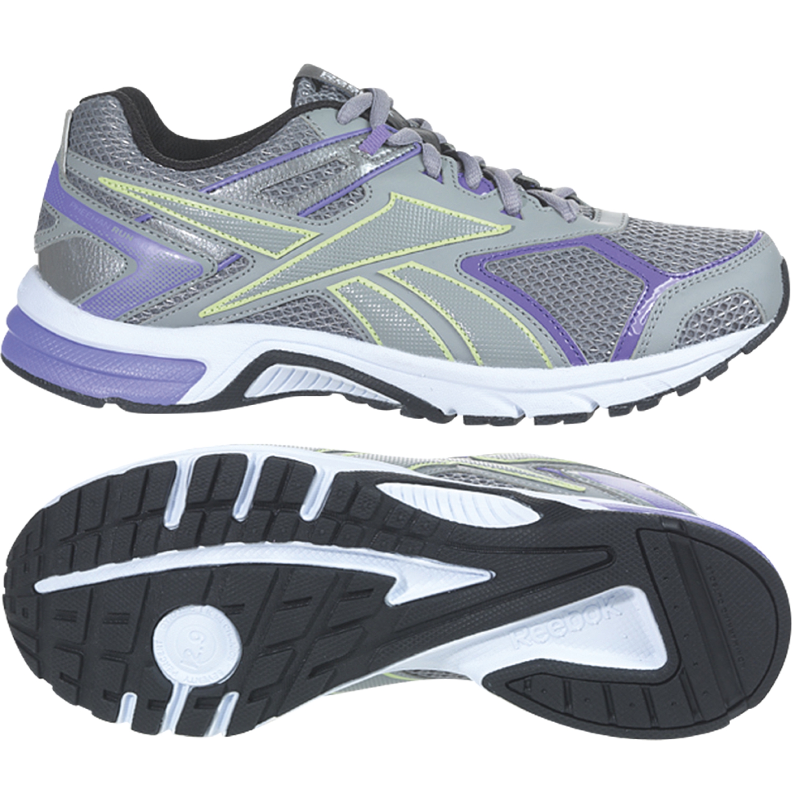 Reebok Women's Quick Chase Grey/Orchid/Citrus Running Shoe
