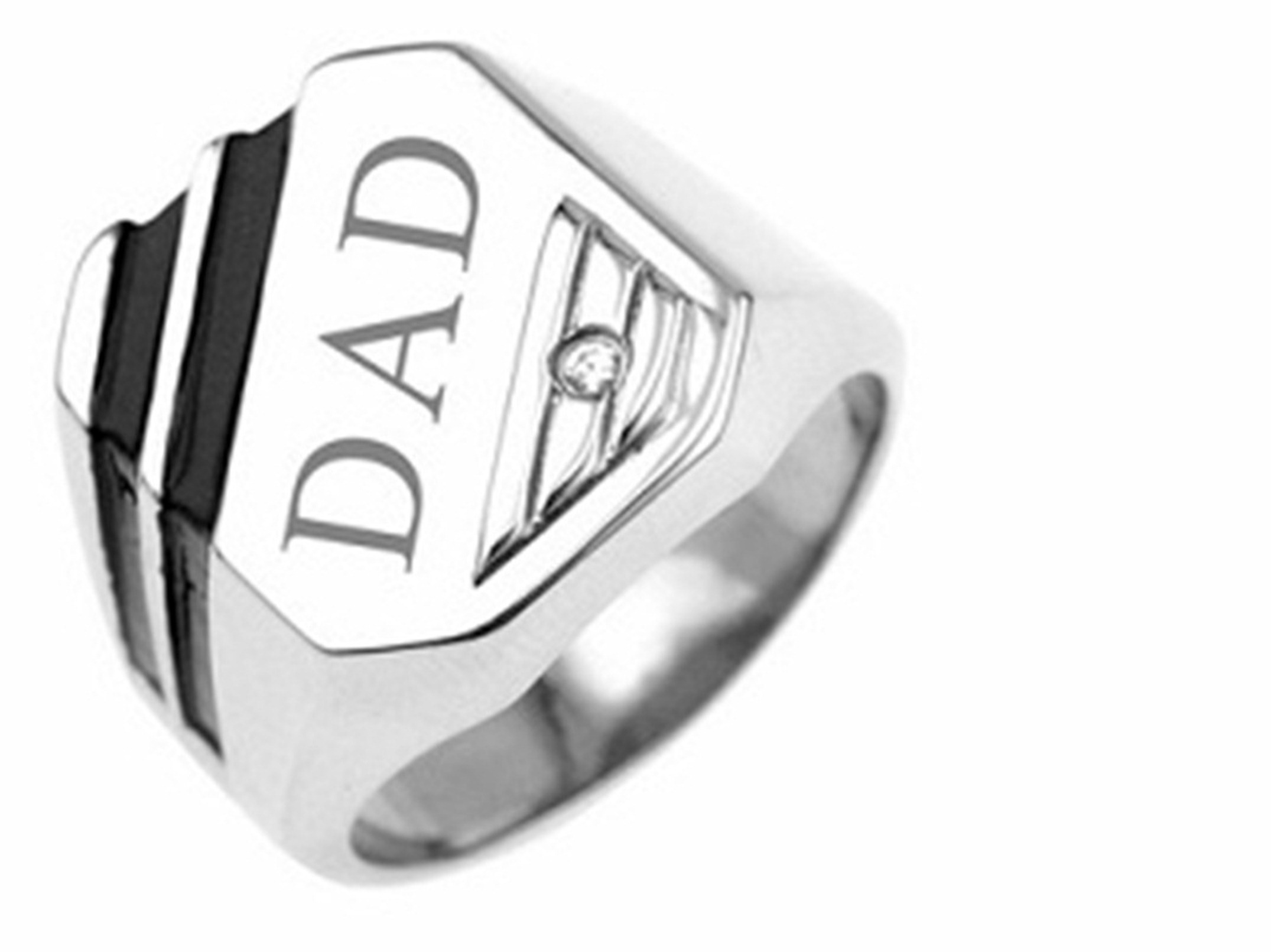 Men's Stainless Steel "Dad" Band
