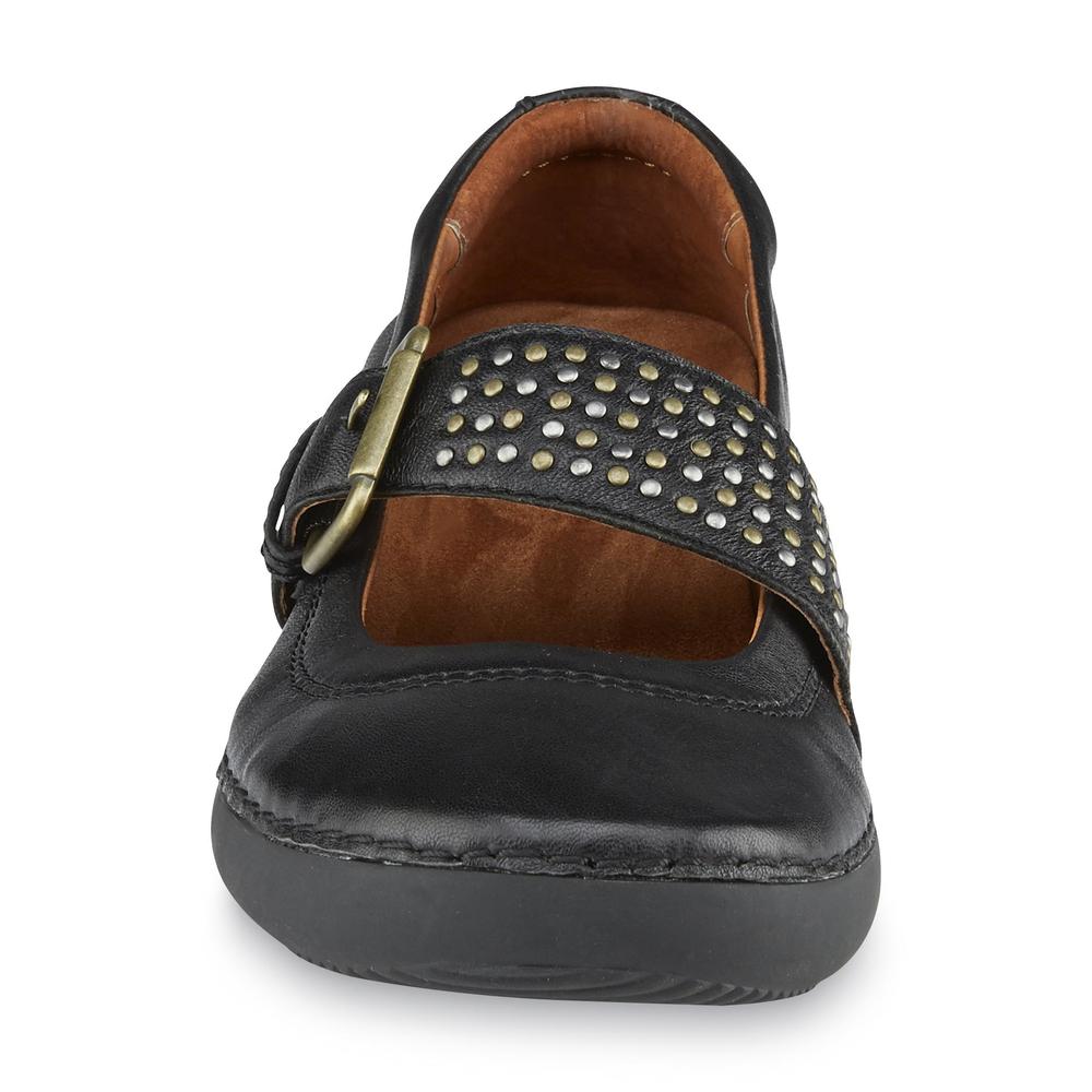 Vionic Women's Goleta Black Leather Mary Jane Shoe