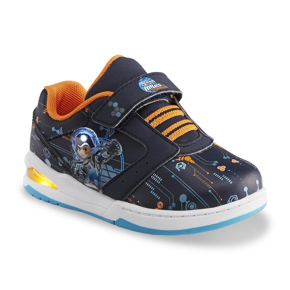 Disney Toddler Boy's Miles From Tomorrowland Navy/Orange Light-Up Shoe