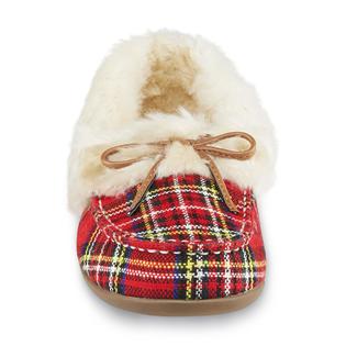 vionic red plaid slippers