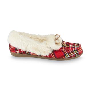 vionic red plaid slippers