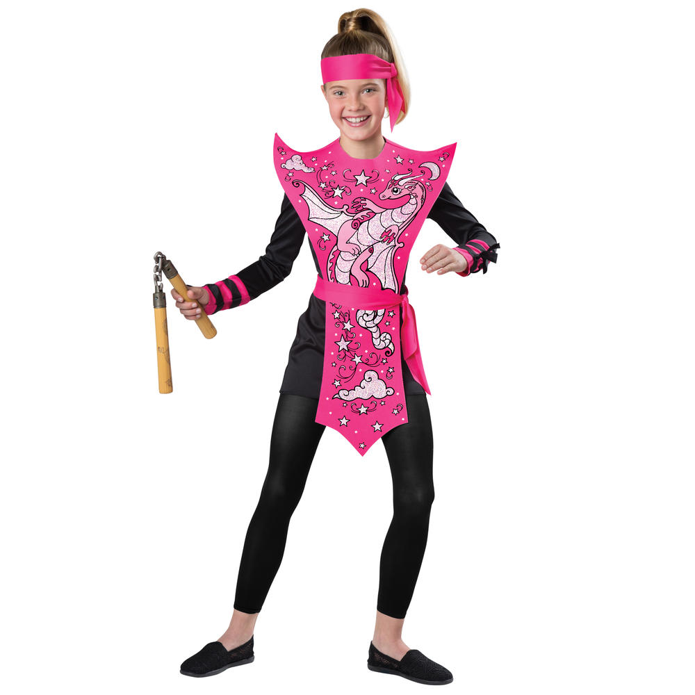Totally Ghoul Halloween Ninja Girl Hot Pink