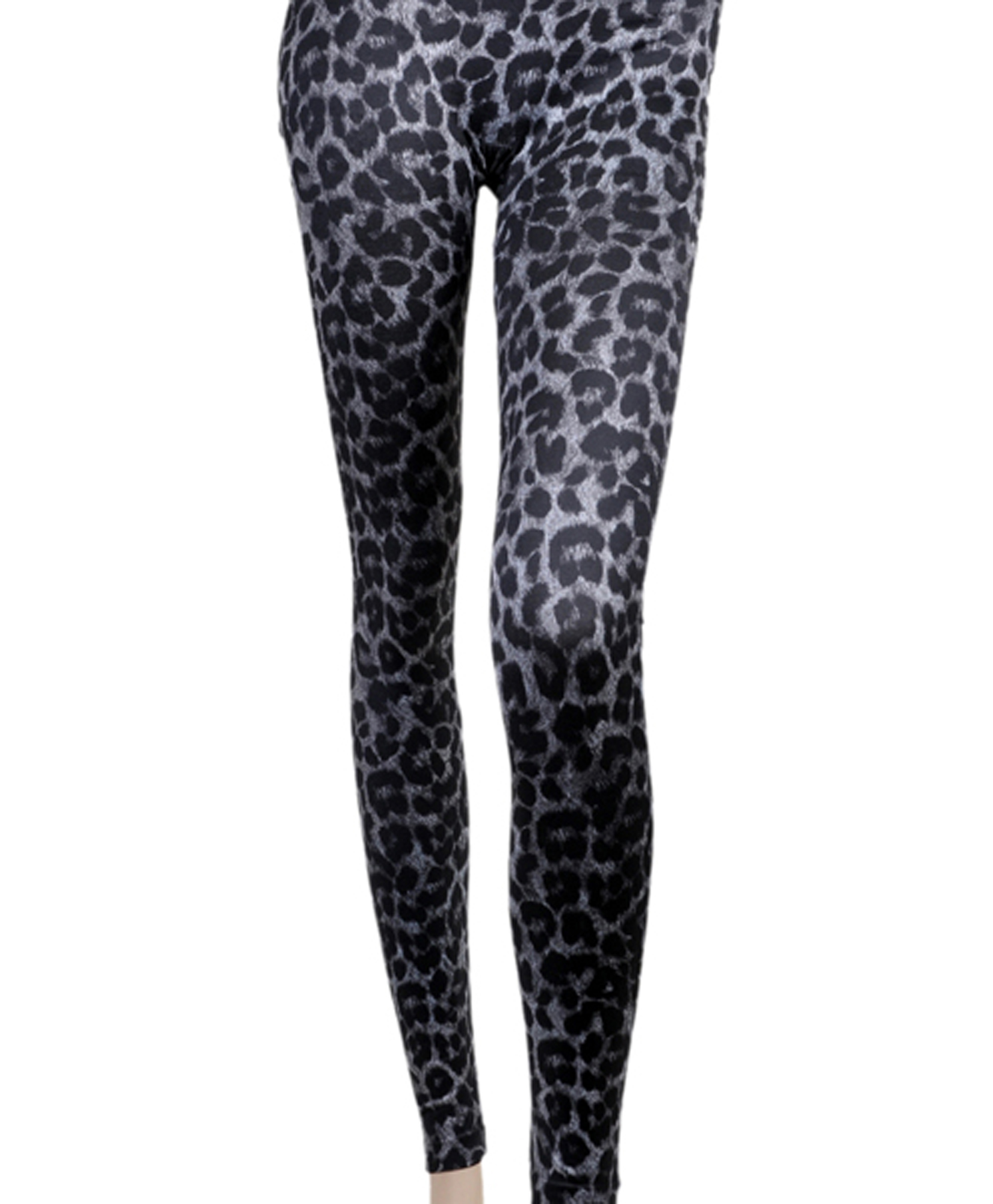 Nollia Sexy Legs' Black & Grey Cheetah Print Fashion Leggings