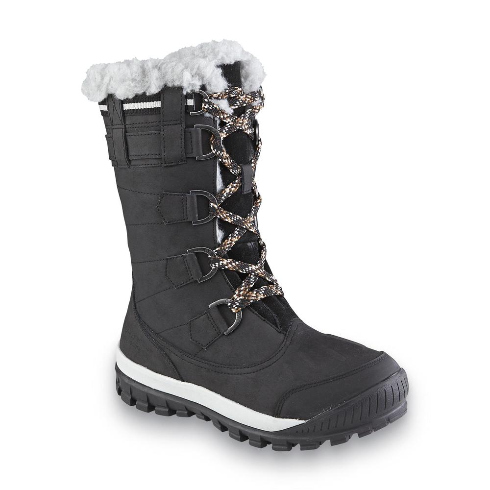 BEARPAW Women's Desdemona Waterproof Leather Winter/Weather Boot - Black