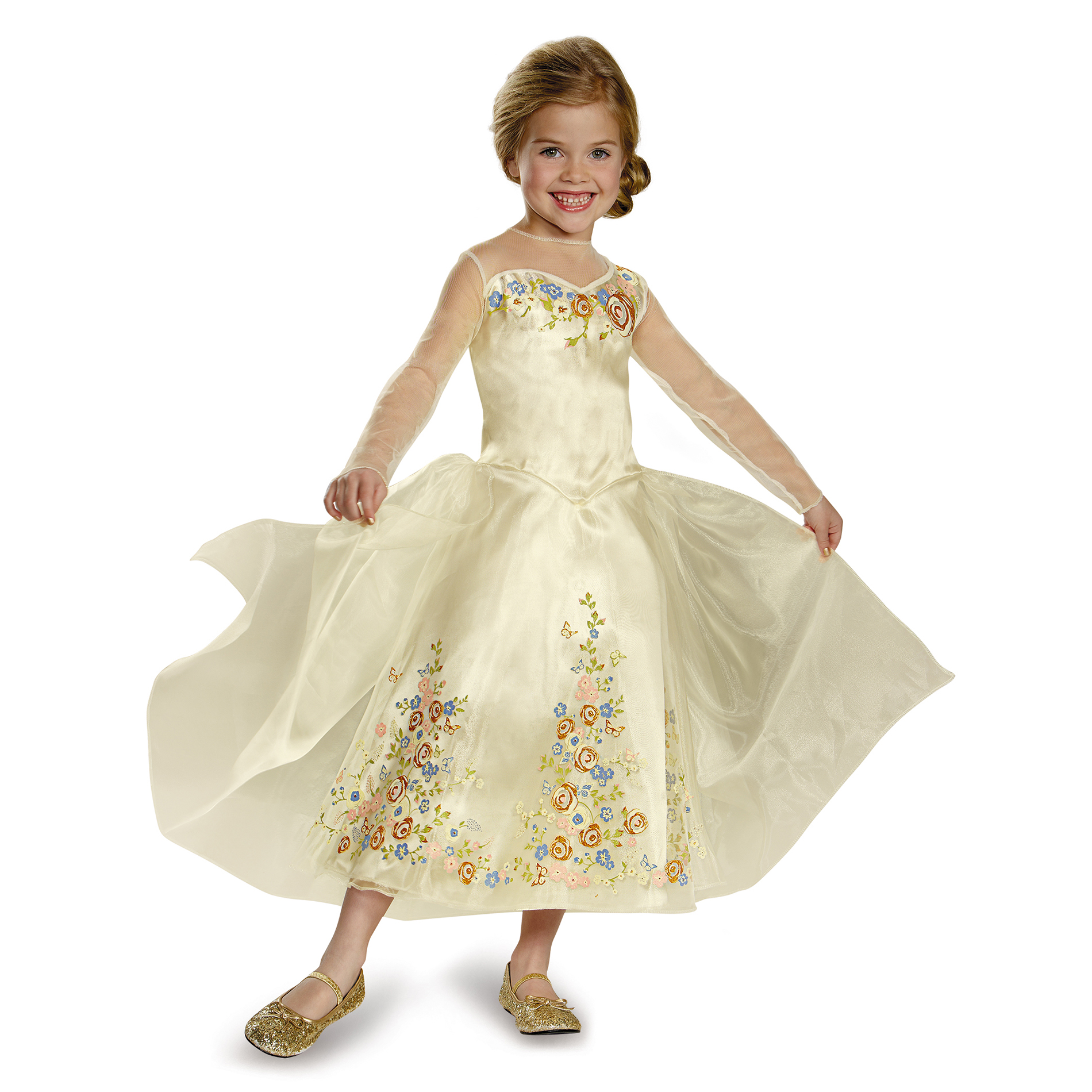 Disney Cinderella Movie Wedding Dress Deluxe Halloween Costume