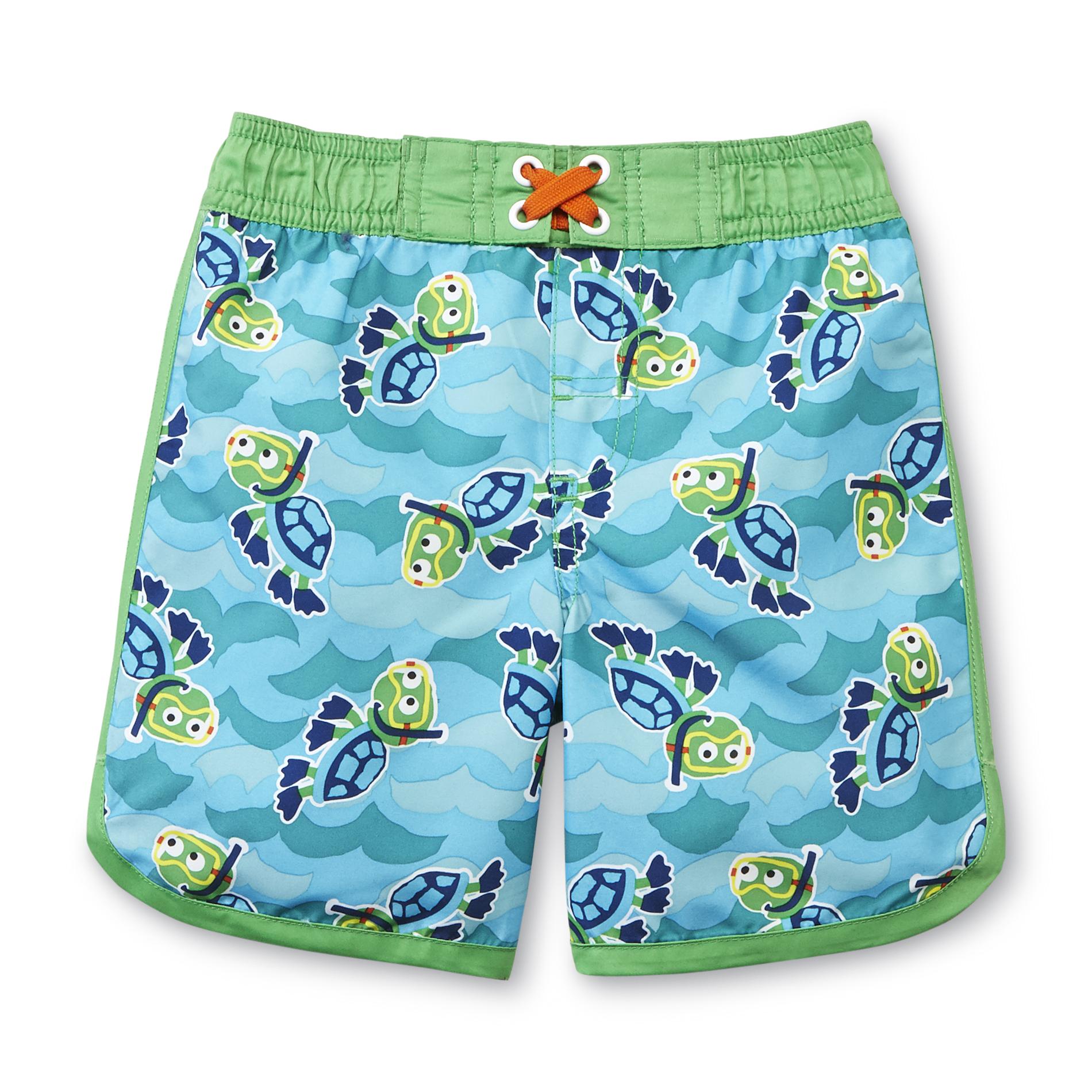 WonderKids Infant & Toddler Boy's Swim Shorts - Turtles