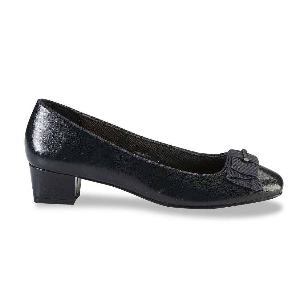Soft Style by Hush Puppies Women's Navy Sharyl Low-Heel Pump