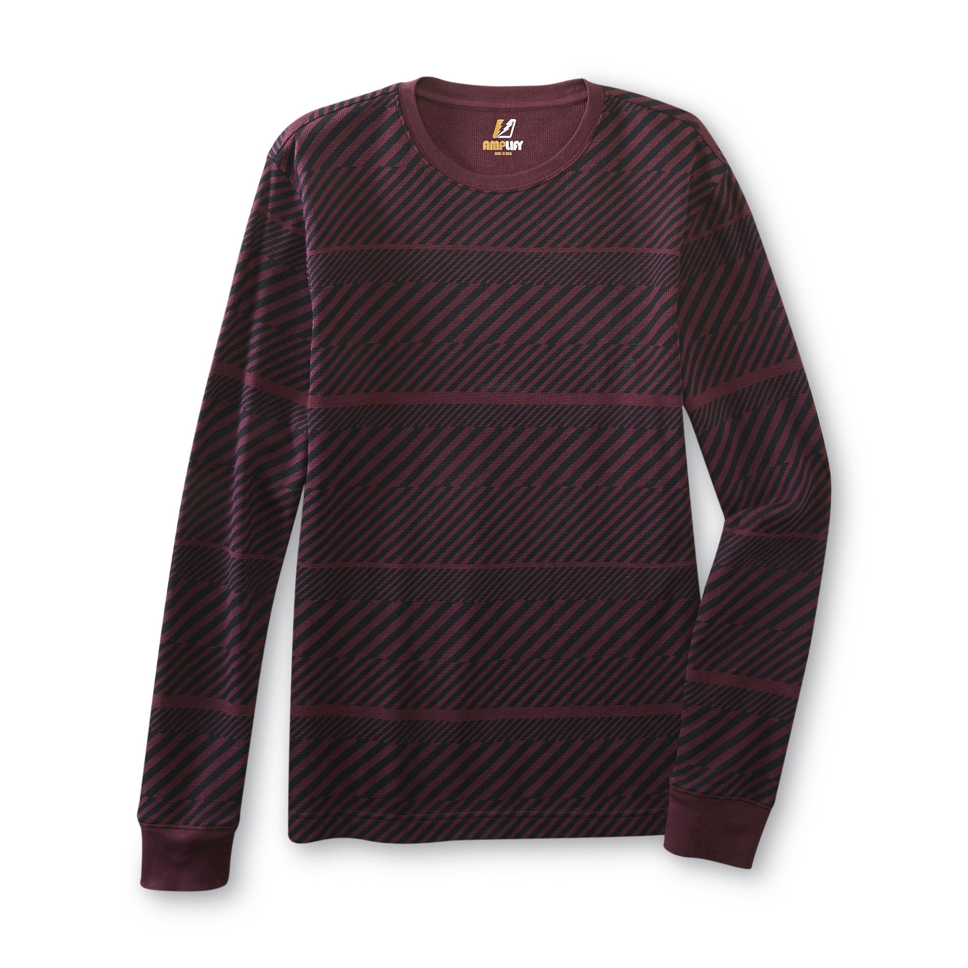 Amplify Young Men's Thermal Shirt - Abstract Stripe