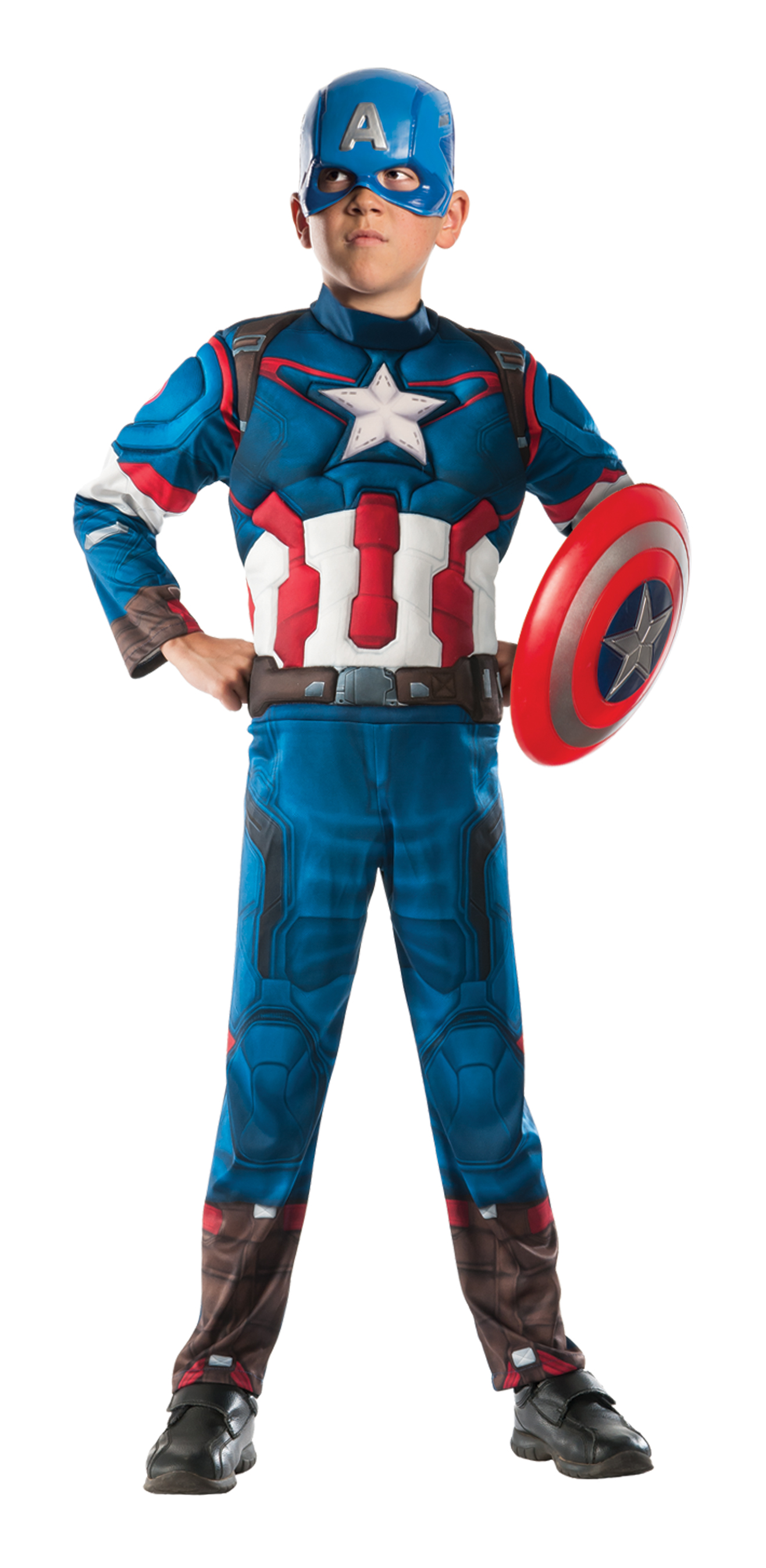 Kids' Captain America Muscle Halloween Costume
