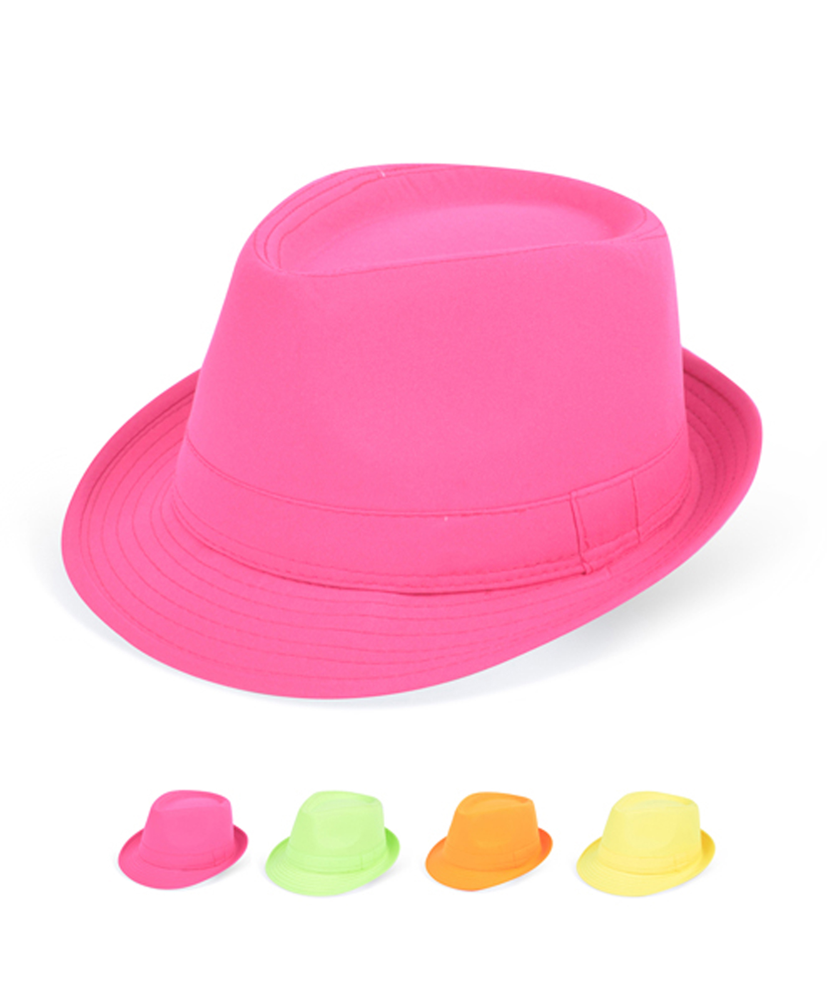 Nollia Solid Color Ladies Pastel Colored Fedora Hats