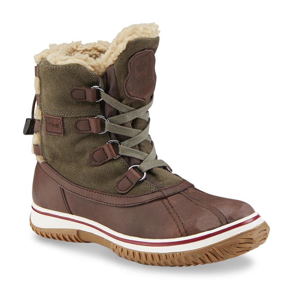 Pajar® Women's Iceland Green/Brown Waterproof Winter Boot