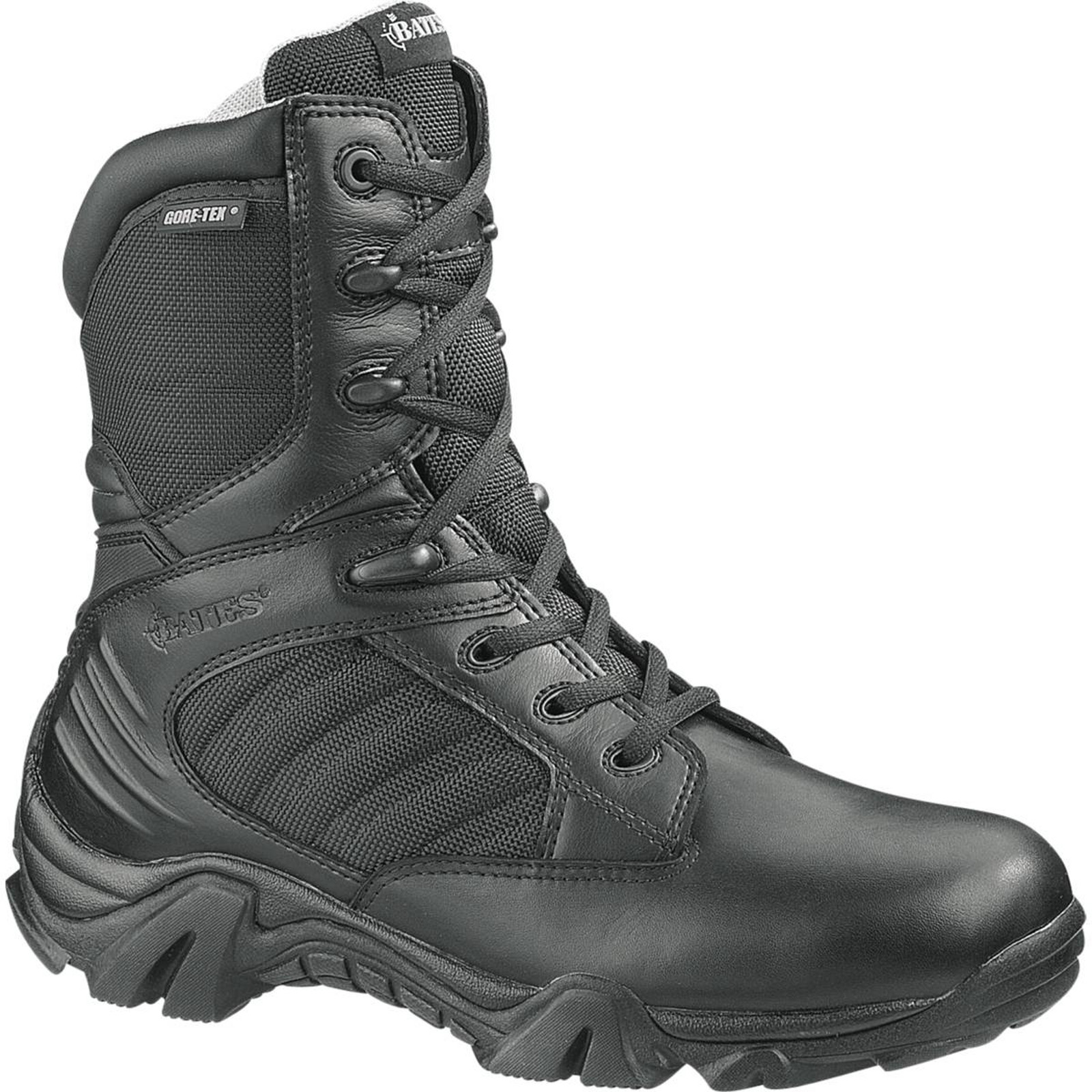 Bates Women's GX-8" Gore-Tex Black Side Zip Tactical Waterproof Work Boots #2788