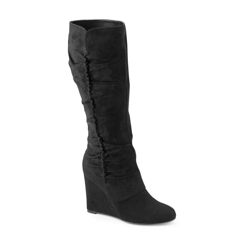 Mia Amore Women's Adyson Wedge Boot - Black