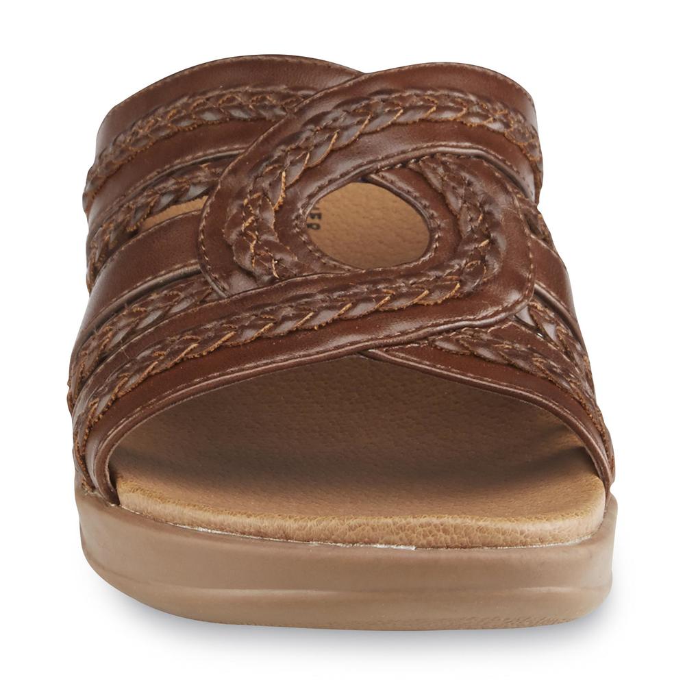 Wear Ever Women's Allday Brown Slide Sandal