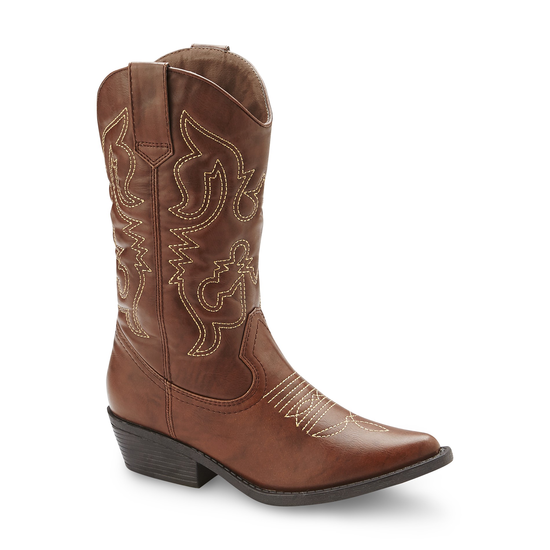 Intaglia Designs Women's Cisco Cognac Medium and Wide Width Cowboy Boot