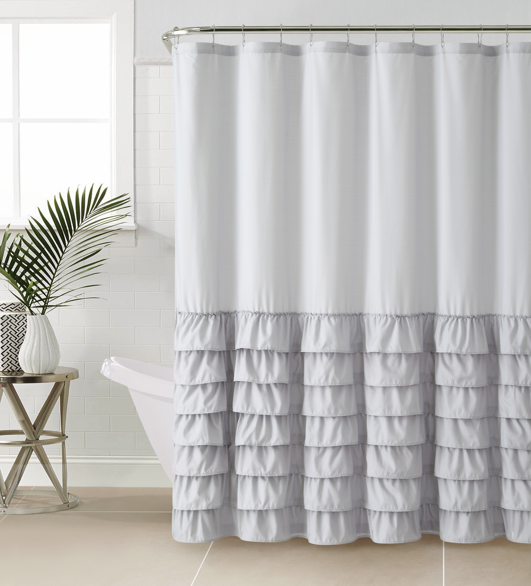VCNY Home Melanie Ruffle Shower Curtain