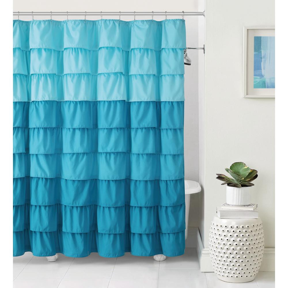VCNY Home Sally Ruffle Shower Curtain