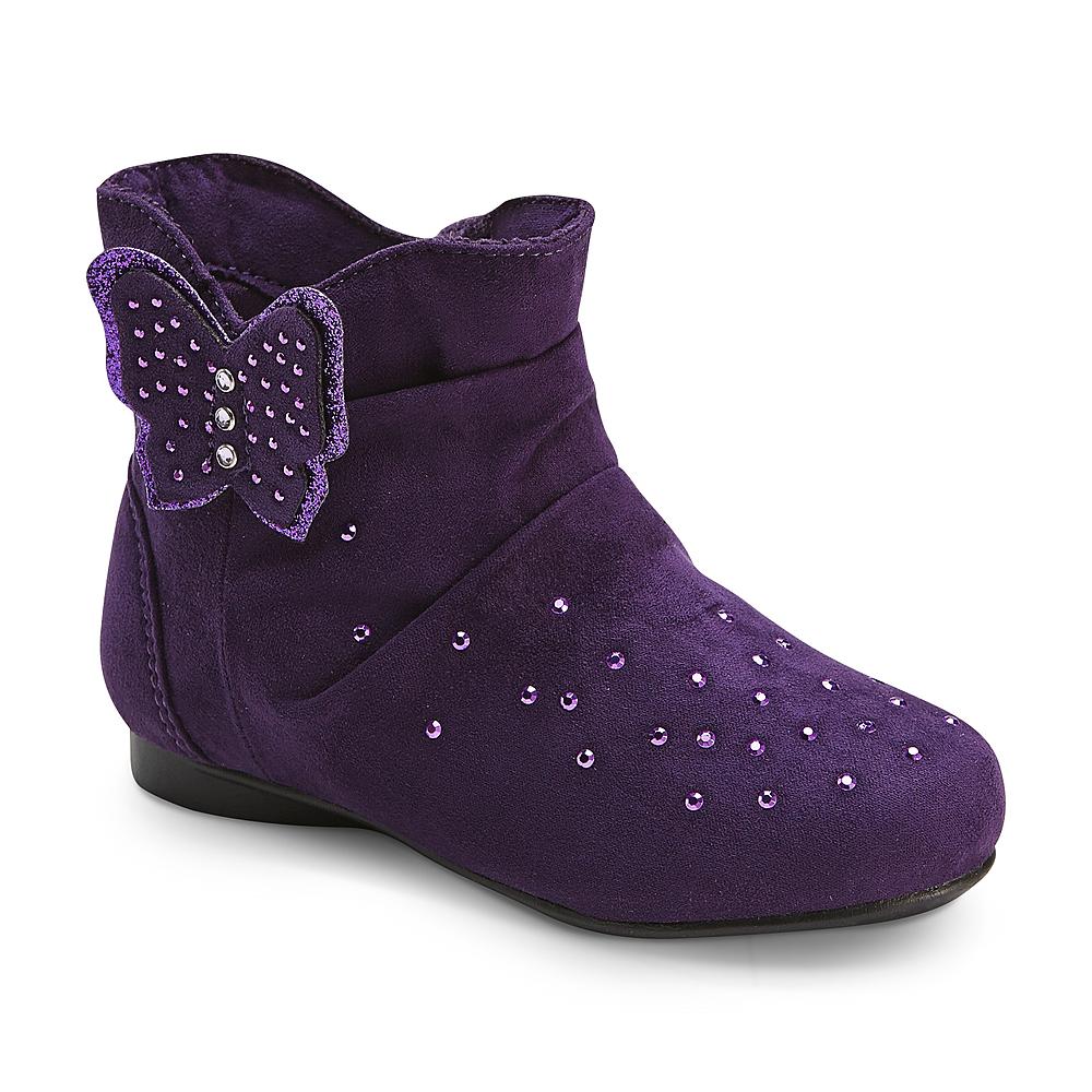 Canyon River Blues Toddler Girl's Frannie 3 Purple Ankle Fashion Boot - Butterfly