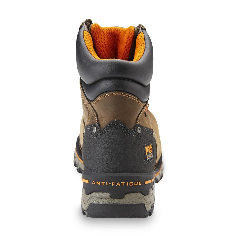 Timberland PRO Men's Boondock Composite Toe Waterproof Work Boot 92615 - Brown/Black/Orange