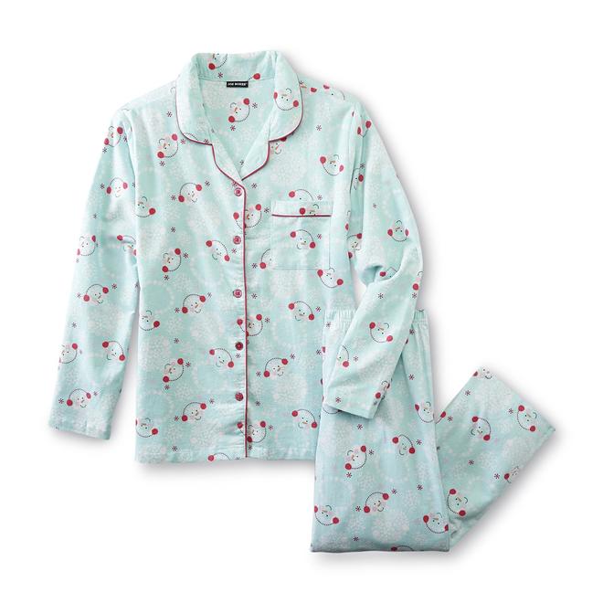 Joe Boxer Junior's Flannel Pajamas Snowman