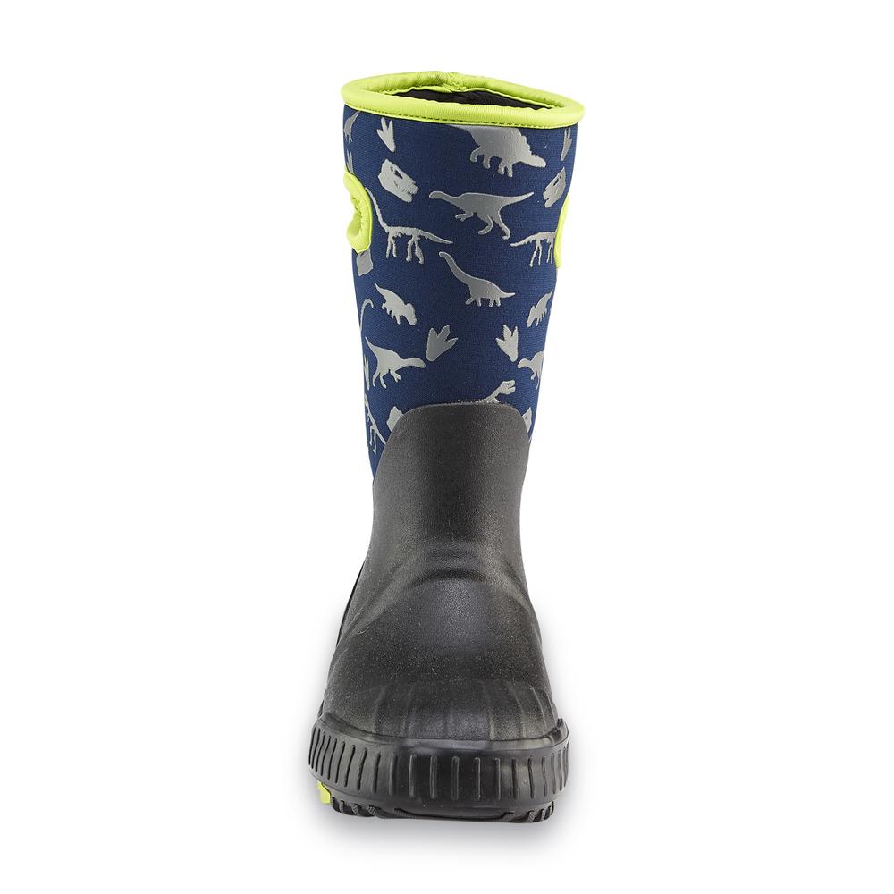 Skechers Boy's Tornado Snow Stomp Blue/Gray/Black Snow Boot